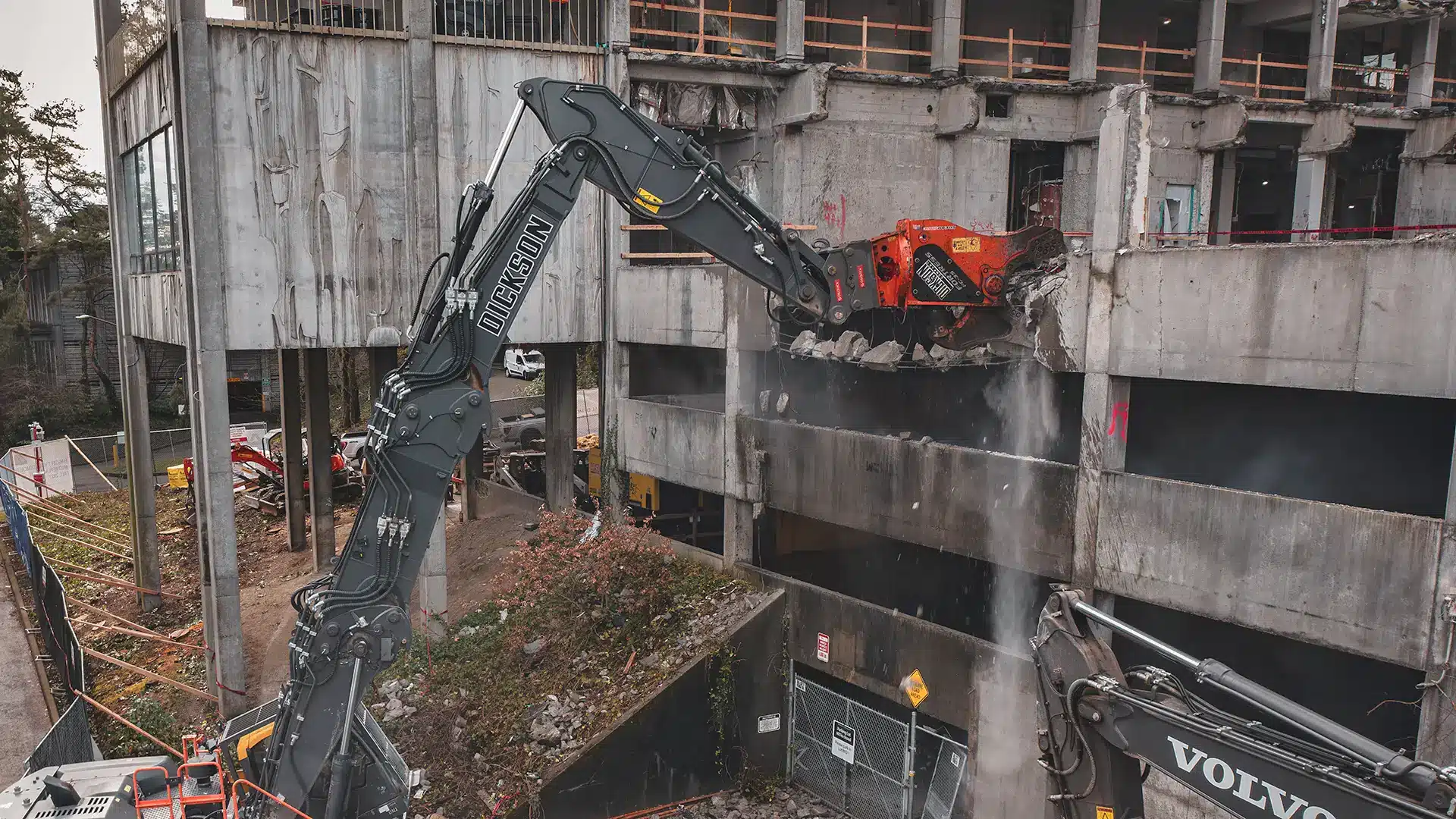 Fortress FS-35 Demolition Tool working in a demolition site