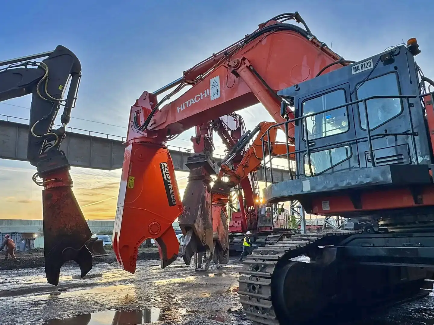 Fortress FS-245 lined up with three other Fortress Mobile Shears