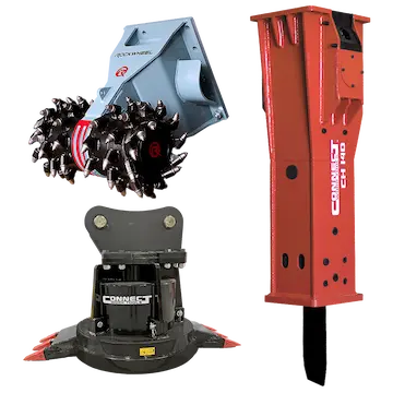 RockZone Rockwheel, Connect Work Tools Magnet and a Connect Work Tools Demolition Hammer