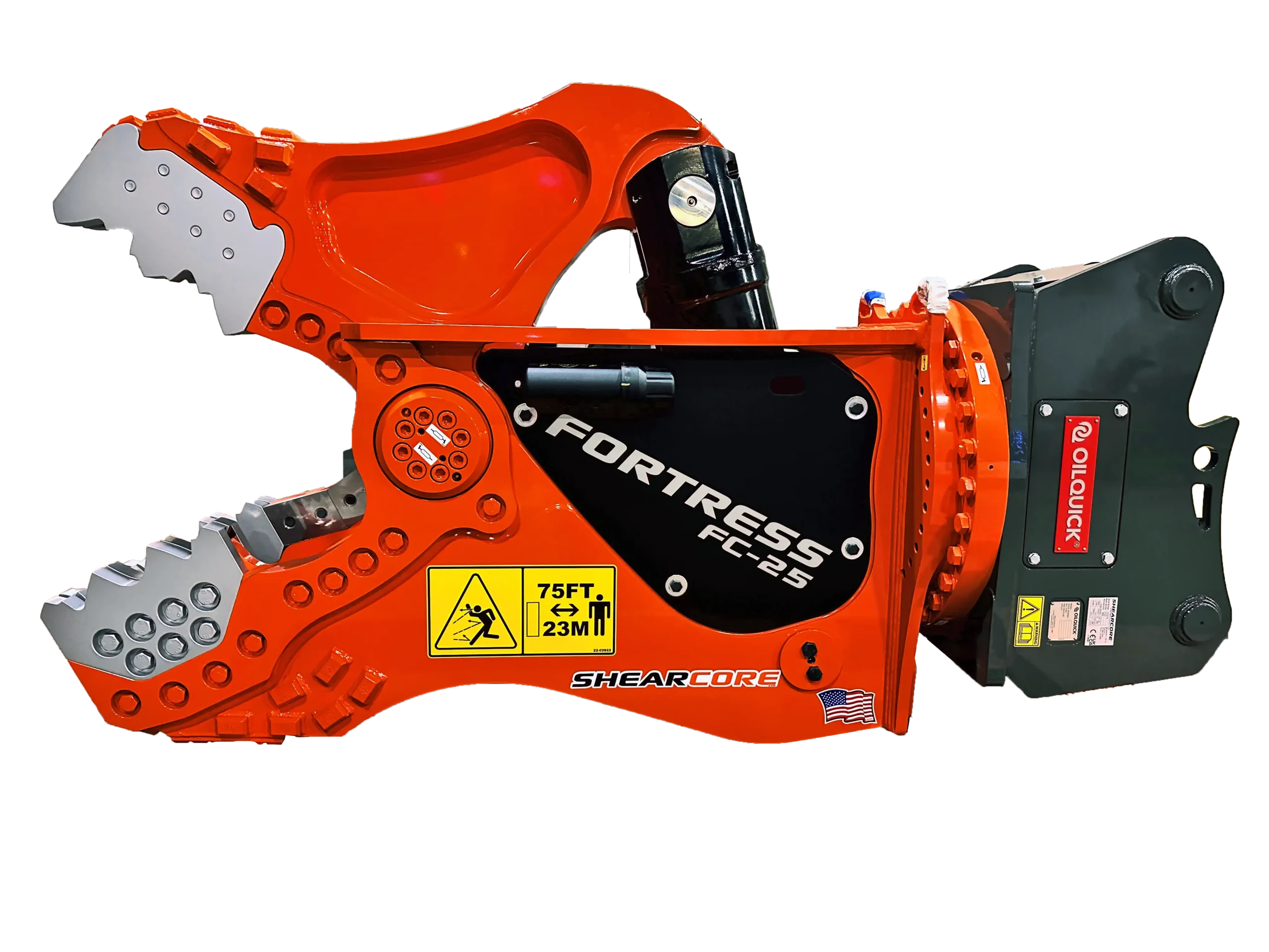 FC25 Demolition Tool cutout with OilQuick with transparent background
