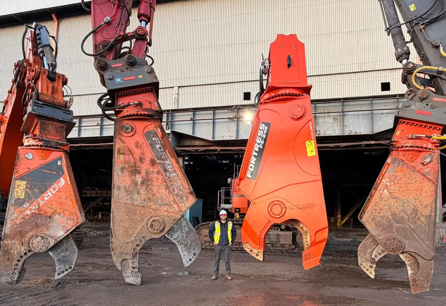 a brand new Fortress FS-245 with a three other Fortress shears